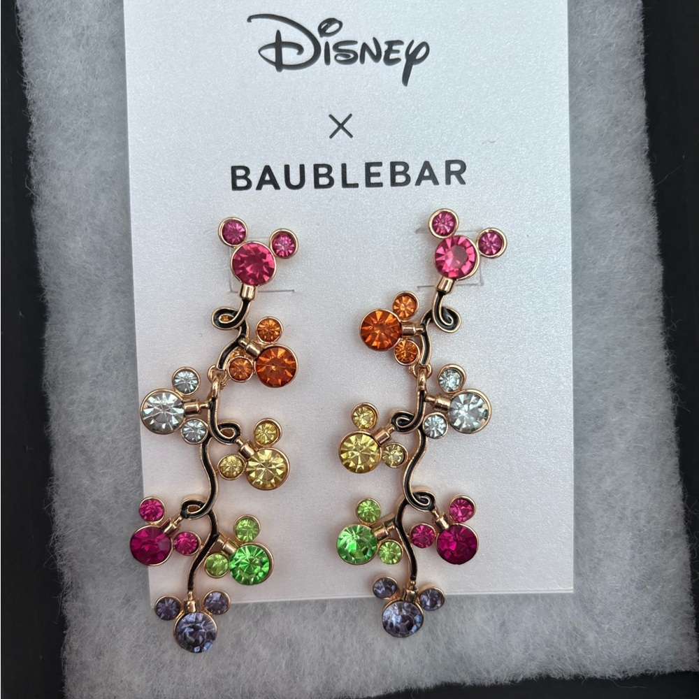 BNWT- Disney x BaubleBar Colorful Mickey Earrings